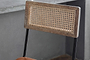 Iswa Leather & Cane Counter Chair - Aged Tan-nkuku