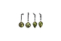 Jalshara Baubles - Moss (Set of 4)-nkuku