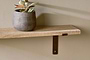 Japhali Mango Wood And Iron Shelf - Medium-nkuku