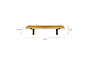 Japhali Mango Wood And Iron Shelf - Medium-nkuku