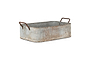 Japos Outdoor Planter Tray - Aged Zinc-nkuku