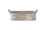 Japos Outdoor Planter Tray - Aged Zinc-nkuku