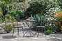 Jeavika Iron Outdoor Bistro Table - Black-nkuku