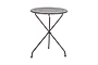 Jeavika Iron Outdoor Bistro Table - Black-nkuku