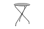 Jeavika Iron Outdoor Bistro Table - Black-nkuku