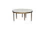 Jiya Iron & Glass Nested Coffee Tables - Brass- nkuku