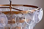 Kagitha Recycled Glass Statement Chandelier - Antique Brass & Clear