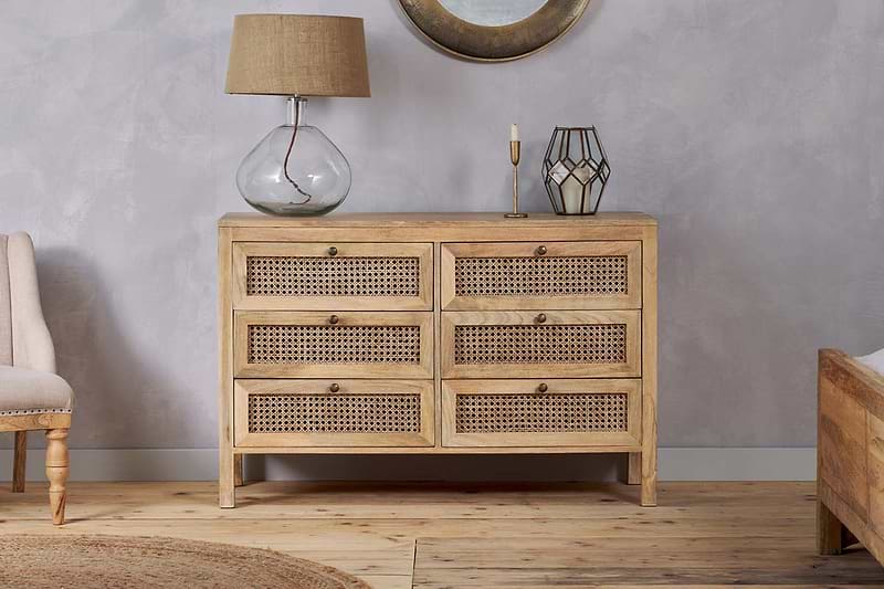 Kanz Mango Wood Chest Of Drawers - Natural