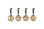 Konara Baubles - Gold Crackle (Set of 4)