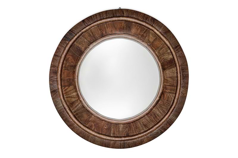 Kayia Acacia Wood Mirror - Walnut