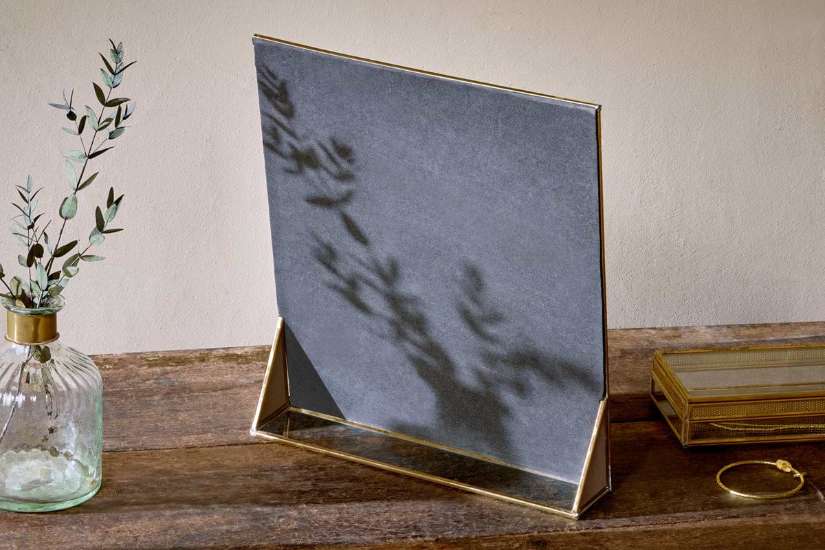 Kiko Standing Mirror Antique Brass nkuku