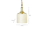 Kalsi Recycled Glass Pendant Light - Lustre - Small