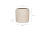 Kubo Ceramic Planter - Cream