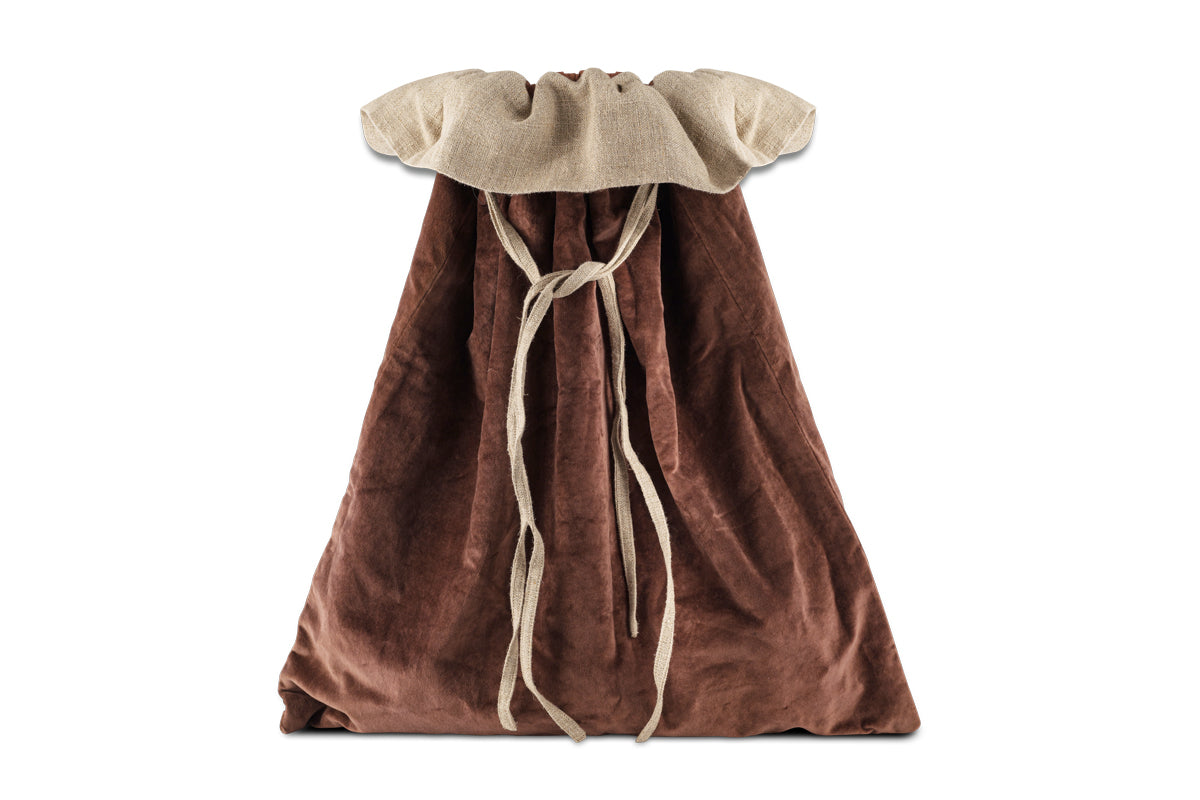 Karru Cotton Velvet Sack - Rich Mocha