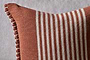 Kuma Jute & Cotton Cushion Cover - Rust
