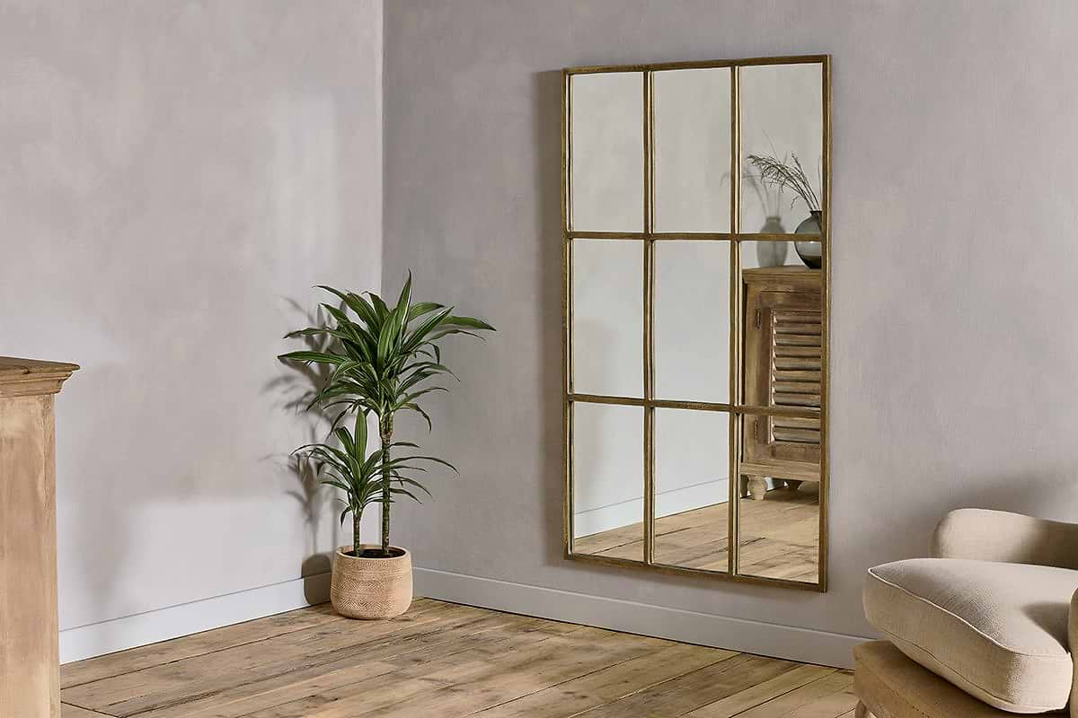 Industrial full on sale length mirror