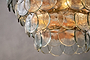 Kagitha Recycled Glass Statement Chandelier - Antique Brass & Clear-nkuku