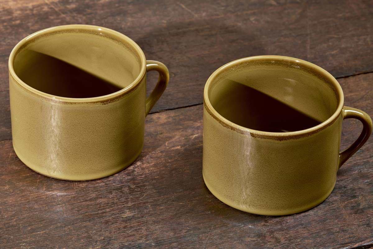 Kalini Mugs - Green - Large (Set of 2)-nkuku