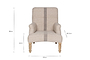 Kallu Wool & Cotton Occasional Chair - Natural-nkuku