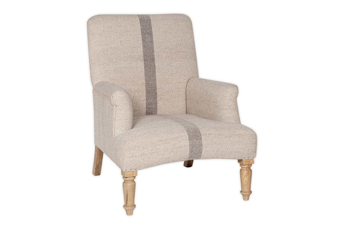 Kallu Wool & Cotton Occasional Chair - Natural-nkuku