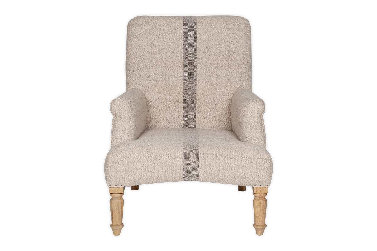 Kallu Wool & Cotton Occasional Chair - Natural-nkuku