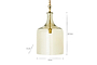 Kalsi Recycled Glass Pendant Light - Lustre - Large-nkuku