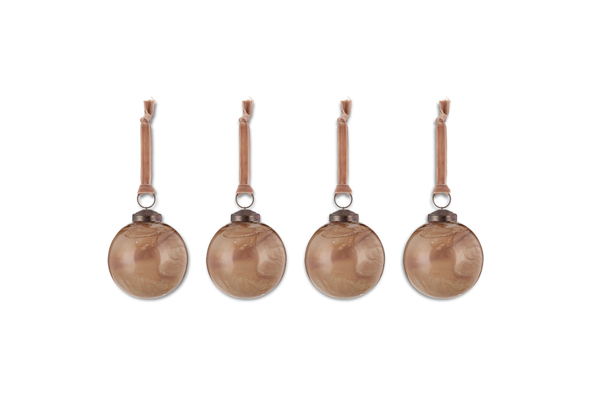 Kancha Baubles - Mocha (Set of 4)-nkuku