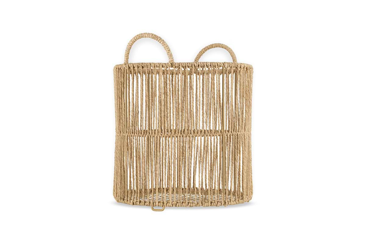 Kanika Jute Basket - Natural-nkuku