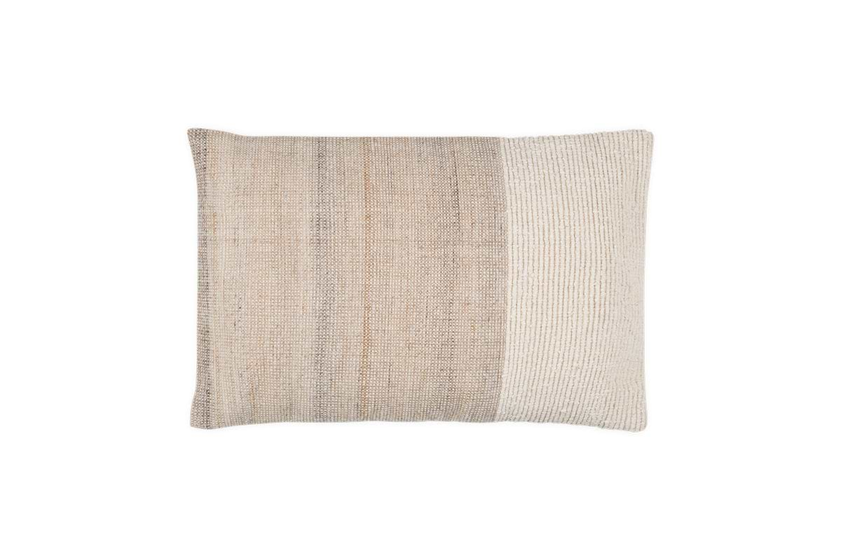 Karaya Cotton & Wool Cushion Cover - Natural-nkuku