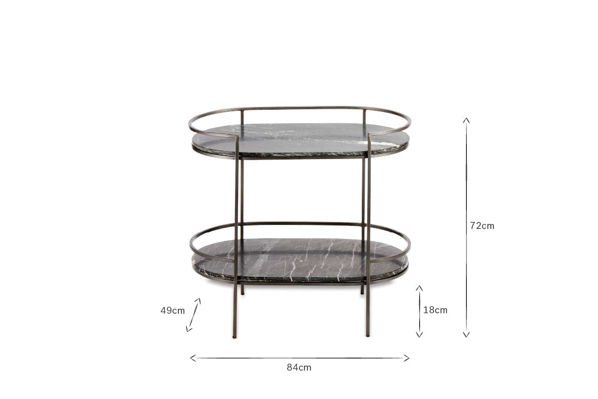 Karoko Marble Drinks Table- nkuku