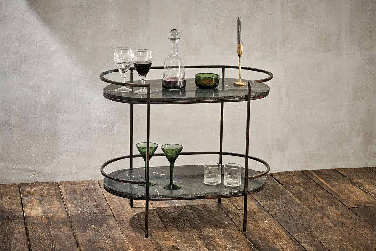 Karoko Marble Drinks Table- nkuku