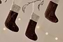 Karru Cotton Velvet Mini Stocking - Rich Mocha - (Set of 3)-nkuku