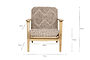 Keya Chunky Weave & Mango Wood Chair - Natural- nkuku