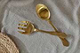 Khana Salad Servers - Brushed Gold (Set of 2)-nkuku