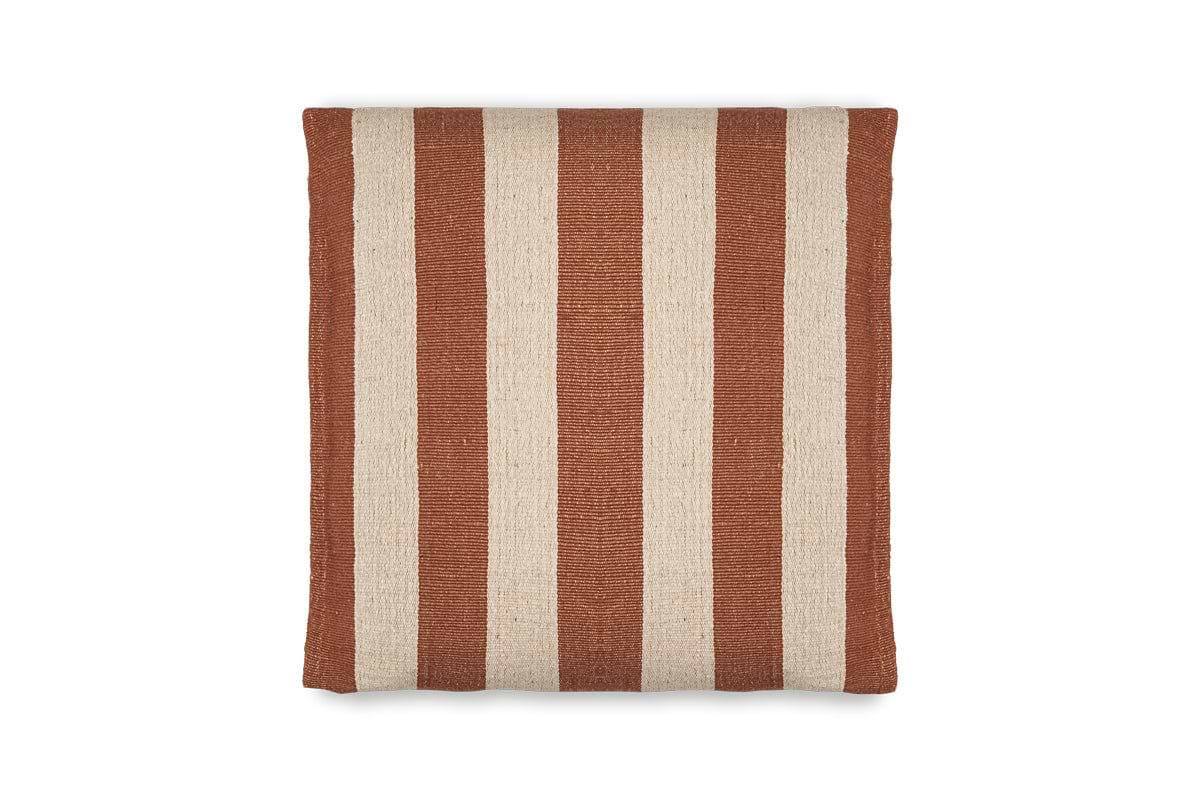 Kobbari Jute & Cotton Cushion Cover - Rust-nkuku