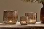 Konara Glass Tealight Holder - Copper Smoke-nkuku