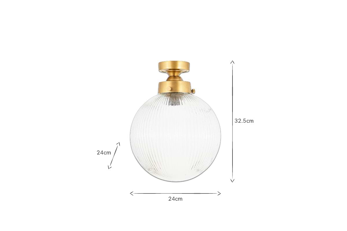 Konnie Bathroom Ceiling Light - Clear-nkuku