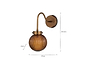 Konnie Bathroom Wall Light - Amber-nkuku