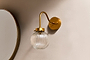 Konnie Bathroom Wall Light - Clear-nkuku