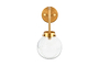 nkuku LIGHTS Konnie Bathroom Wall Lamp Globe - Clear