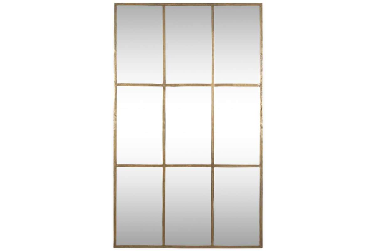 Kurci Rectangular Full Length Mirror - Antique Brass-nkuku