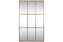 Kurci Rectangular Full Length Mirror - Antique Brass-nkuku