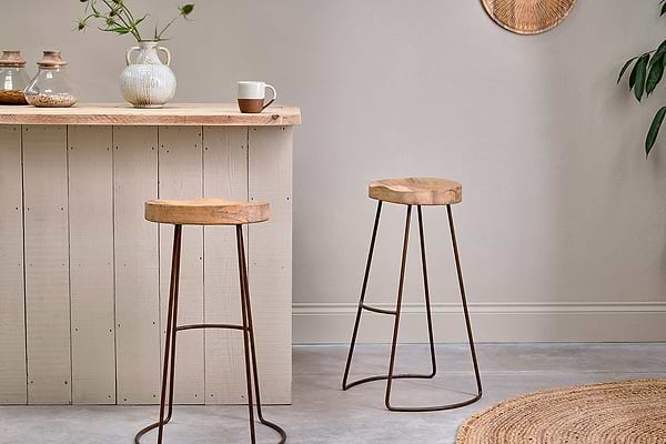 Loko Mango Wood Stool - Tall