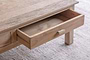 Laali Grooved Mango Wood Coffee Table - Natural-nkuku