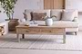 Laali Grooved Mango Wood Coffee Table - Natural-nkuku