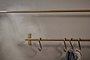 Laila Iron Hanging Rail - Brass-nkuku