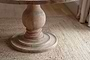 Laya Round Carved Mango Wood Table - Large-nkuku