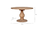 Laya Round Carved Mango Wood Table - Small-nkuku