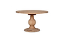 Laya Round Carved Mango Wood Table - Small-nkuku