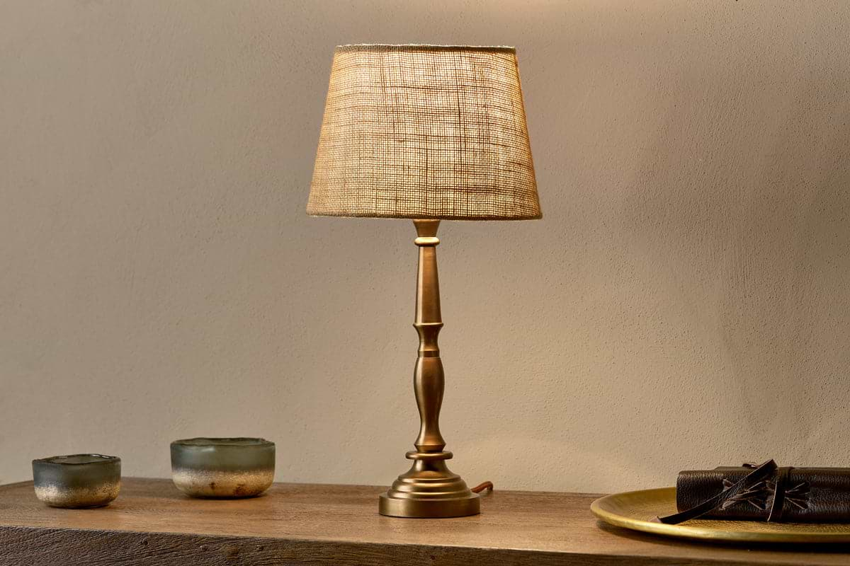 Lele Solid Brass Table Lamp-nkuku